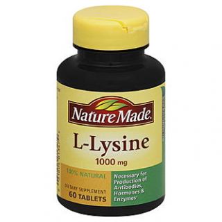 Nature Made L Lysine, 1000 mg, Tablets, 60 tablets   Health & Wellness