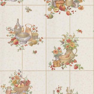 Brewster Pajer Mauve Vintage Fruit Tile Wallpaper   Tools   Painting