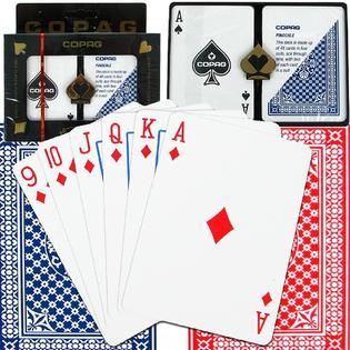 Trademark  Copag™ Poker Size REGULAR Index   Pinochle setup