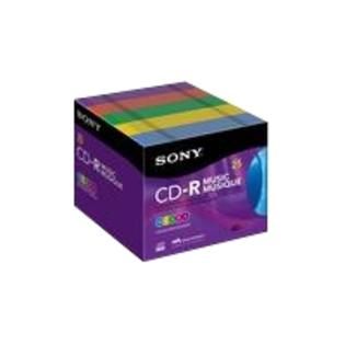 Sony  CD R Blank Media, 25 pk. 80 Minutes with Slim Jewel Cases