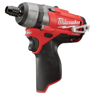 Milwaukee M12 FUEL Cordless Screwdriver — Tool Only, 1/4in. Hex, 2-Speed, 12 Volt, Model# 2402-20  Power Screwdrivers