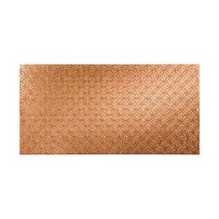 Fasade Rings 96 in. x 48 in. Decorative Wall Panel in Cracked Copper S82 19