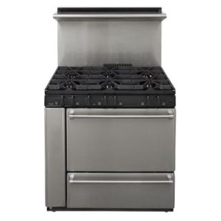 Premier ProSeries 36 in. 3.97 cu. ft. Gas Range in Stainless Steel P36S138BP