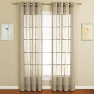 United Curtain Company Dakota 50 x 84 semi sheer panel with wide