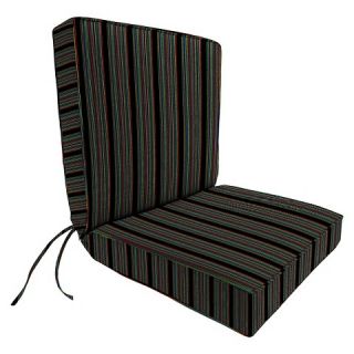 Jordan Boxed Edge Chair Cushion   Rainbow