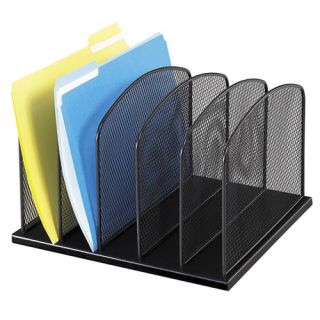 Safco Products 5 Section Mesh Upright Desktop Organizer