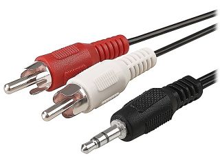 Insten 798756 6 ft. 3.5mm Stereo to 2 RCA Cable M M