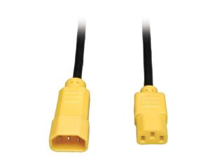 Tripp Lite Model P004 004 YW 4 ft. 18 AWG Power Cord w/ Yellow Connectors