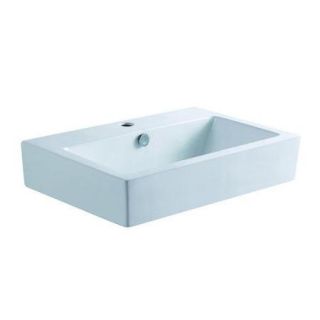 Modern China Vessel Bathroom Sink with Overflow Hole in White
