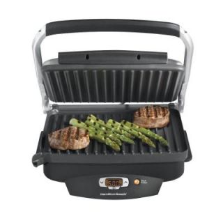 Hamilton Beach Steak Lover's Indoor Grill in chrome and black 25331