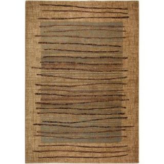 Rizzy Home Bellevue Collection Beige Striped 5 ft. 3 in. x 7 ft. 7 in. Area Rug BV 3193 5 3