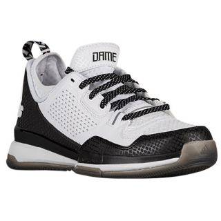 adidas D Lillard 1   Mens   Basketball   Shoes   Damian Lillard   White/Black/Silver Metallic