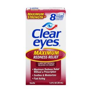 Clear Eyes Lubricant/Redness Reliever Eye Drops Maximum Redness Relief
