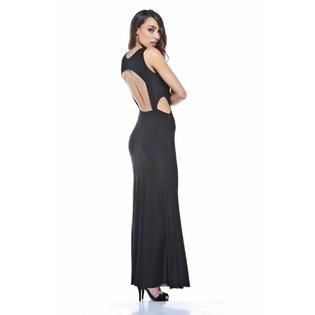 AX Paris   Womens Backless Side Cut Out Maxi Black Dress   Online
