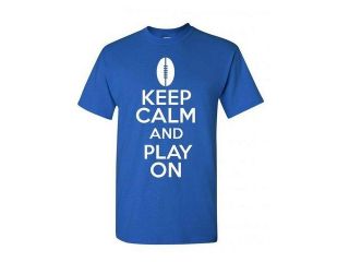 Keep Calm and Play On Adult T Shirt Tee