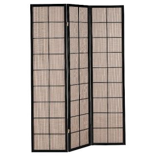 Monarch Specialties 3 Panel Folding Screen with Fabric Inlay