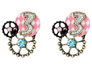 Betsey Johnson Wonderland Cluster Stud Earrings, Women