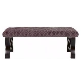 Home Decorators Collection Lenox Tonal Print Bench in Plum 0142900390