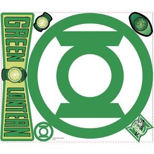 RoomMates Classic Green Lantern Logo Peel and Stick Giant Wall Decals
