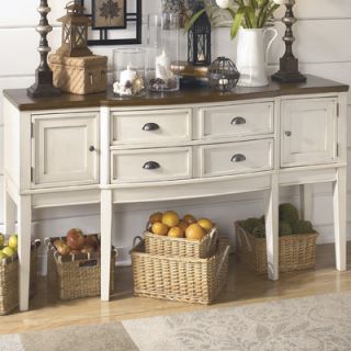 Signature Design by Ashley Whitesburg Sideboard in White