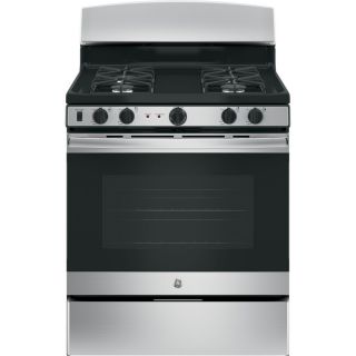 GE Freestanding 5 cu ft Self Cleaning Gas Range (Stainless Steel) (Common 30 in; Actual 30 in)