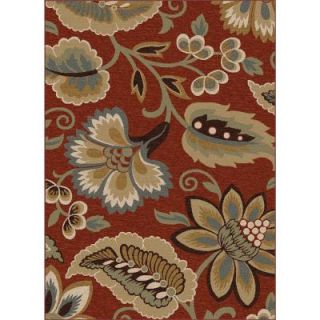 Orian Rugs Dooley Cinnabar 7 ft. 10 in. x 10 ft. 10 in. Area Rug 272673