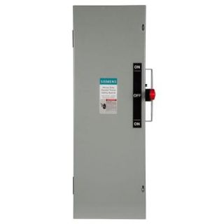 Siemens Double Throw 100 Amp 240 Volt 3 Pole Indoor Fusible Safety Switch DTF323