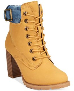 Dolce by Mojo Moxy Outback Lace Up Utility Booties   Boots   Shoes