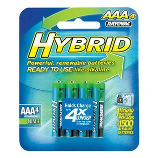 Rayovac Rechargeable HYBRID Batteries, AAA   4 Pk.