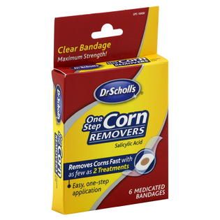 Dr. Scholls Corn Removers, One Step, Maximum Strength, 6 bandages