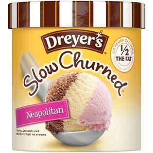 Edys Neapolitan Slow Churned Light Ice Cream 1.5 QT TUB   Food