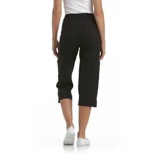 Basic Editions   Womens Knit Capri Pants