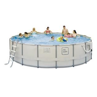 Summer Escapes  PRO Series18 ft Round 52 Deep Metal Frame Swimming