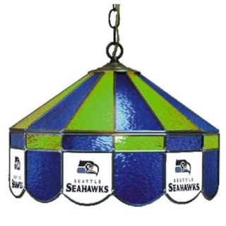 Imperial IM 18 4024 Seattle Seahawks 16 inch Diameter Stained Glass Pub Light