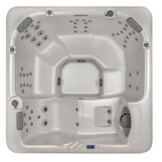Summit Hot Tubs Aspen 6 Person 60 SS Hydrotherapy Jet Spa with Lounger and Waterfall H L83603G