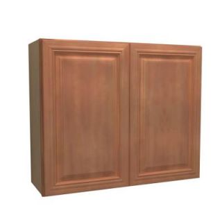 Home Decorators Collection 36x30x12 in. Dartmouth Assembled Wall Cabinet with 2 Doors in Cinnamon W3630 DCN
