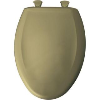 BEMIS Slow Close STA TITE Elongated Closed Front Toilet Seat in Avocado Brown 1200SLOWT 125