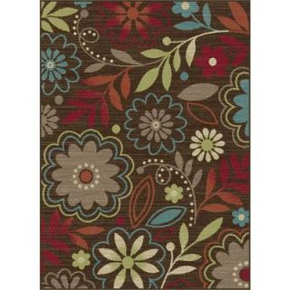 Tayse Rugs Deco Brown 7 ft. 10 in. x 10 ft. 3 in. Transitional Area Rug DCO1010 8x10