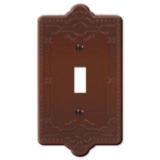 Creative Accents Steel 1 Toggle Wall Plate   Rust 9RRT101