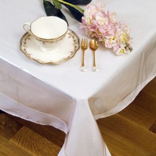 Violet Linen Clear Plastic Tablecloth