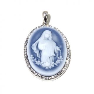 Michael Anthony Jewelry® "Virgin Mary" Sterling Silver Crystal Pendant   1429020