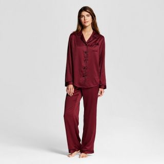 Womens Sleep Satin Pajama Set Berry Cobbler   Gilligan & OMalley