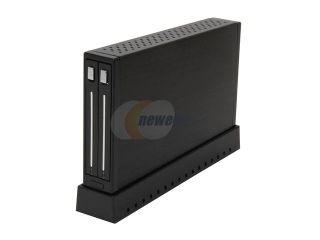 SYBA SY ENC25024 2.5" Black SATA I/II/III USB 3.0 Dual 2.5" SATA HD/SSD Enclosure with USB 3.0 Super Speed