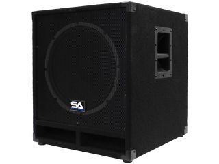 Seismic Audio   Baby Tremor_PW   Powered 15" Pro Audio Subwoofer Cabinet   300 Watts RMS   PA/DJ Stage, Studio, Live Sound Active 15 Inch Subwoofer