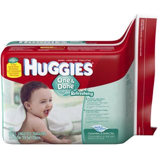 Huggies One & Done Fragrance Free Refill Baby Wipes   Baby   Baby