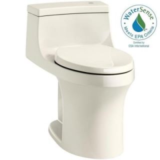 KOHLER San Souci Touchless Comfort Height 1 piece 1.28 GPF Single Flush Elongated Toilet in Biscuit K 4000 96