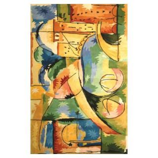 Kas Rugs Abstract City Multi 5 ft. 3 in. x 8 ft. 3 in. Area Rug SIG901453X83