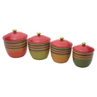 Certified International Hot Tamale 4 Piece Canister Set with Lid