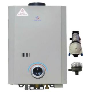Eccotemp L7 1.5 GPM Liquid Propane Tankless Water Heater with Flojet Pump and Strainer L7 Pump/Strainer