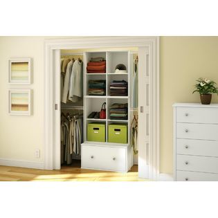 South Shore  Stor It Collection 4 Cubby Storage Unit Pure White